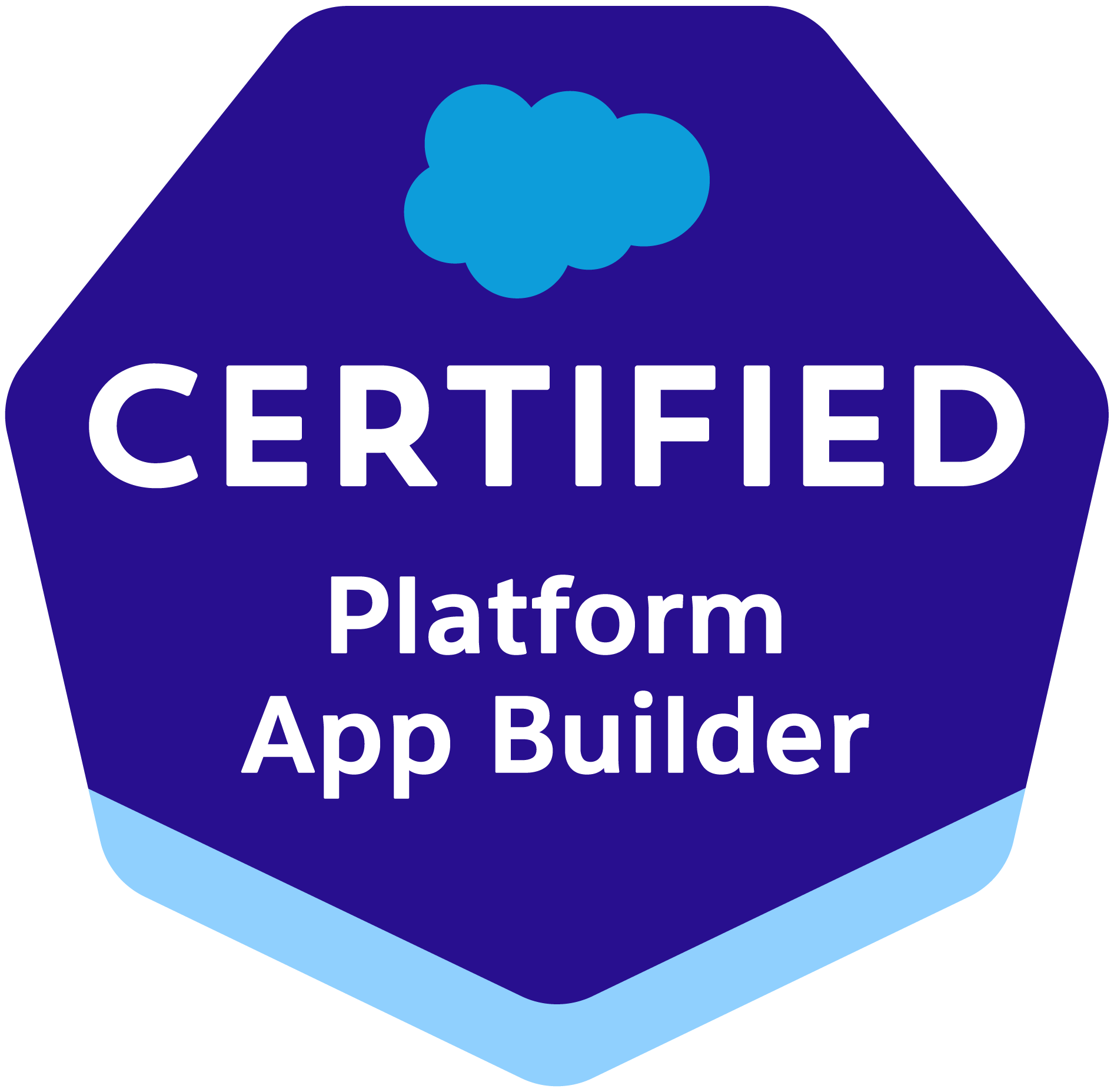 Insignia de la certificación Certified Platform App Builder