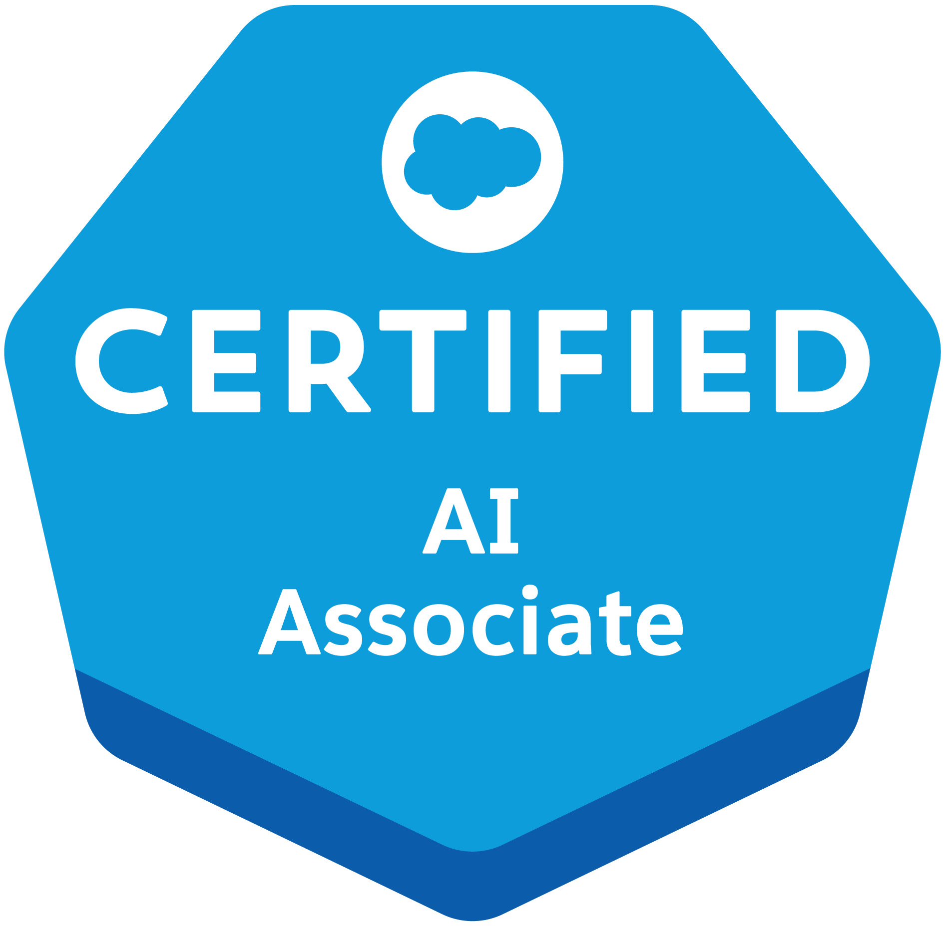 Insignia de la certificación Certified AI Associate