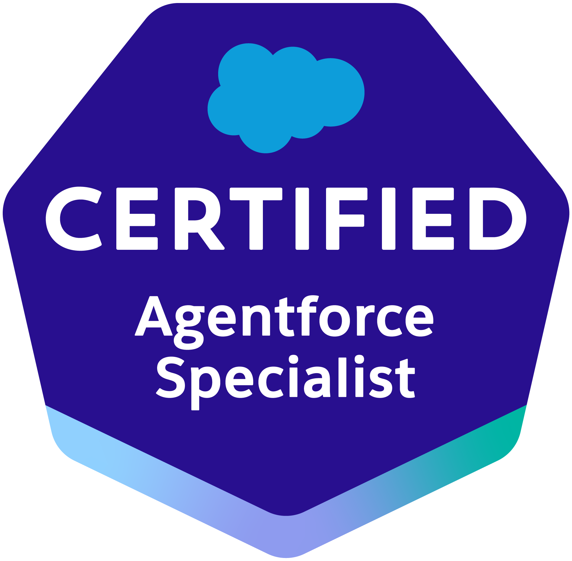 Insignia de la certificación Certified Agentforce Specialist